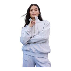 Mate The Label Fleece Half Zip Sweatshirt